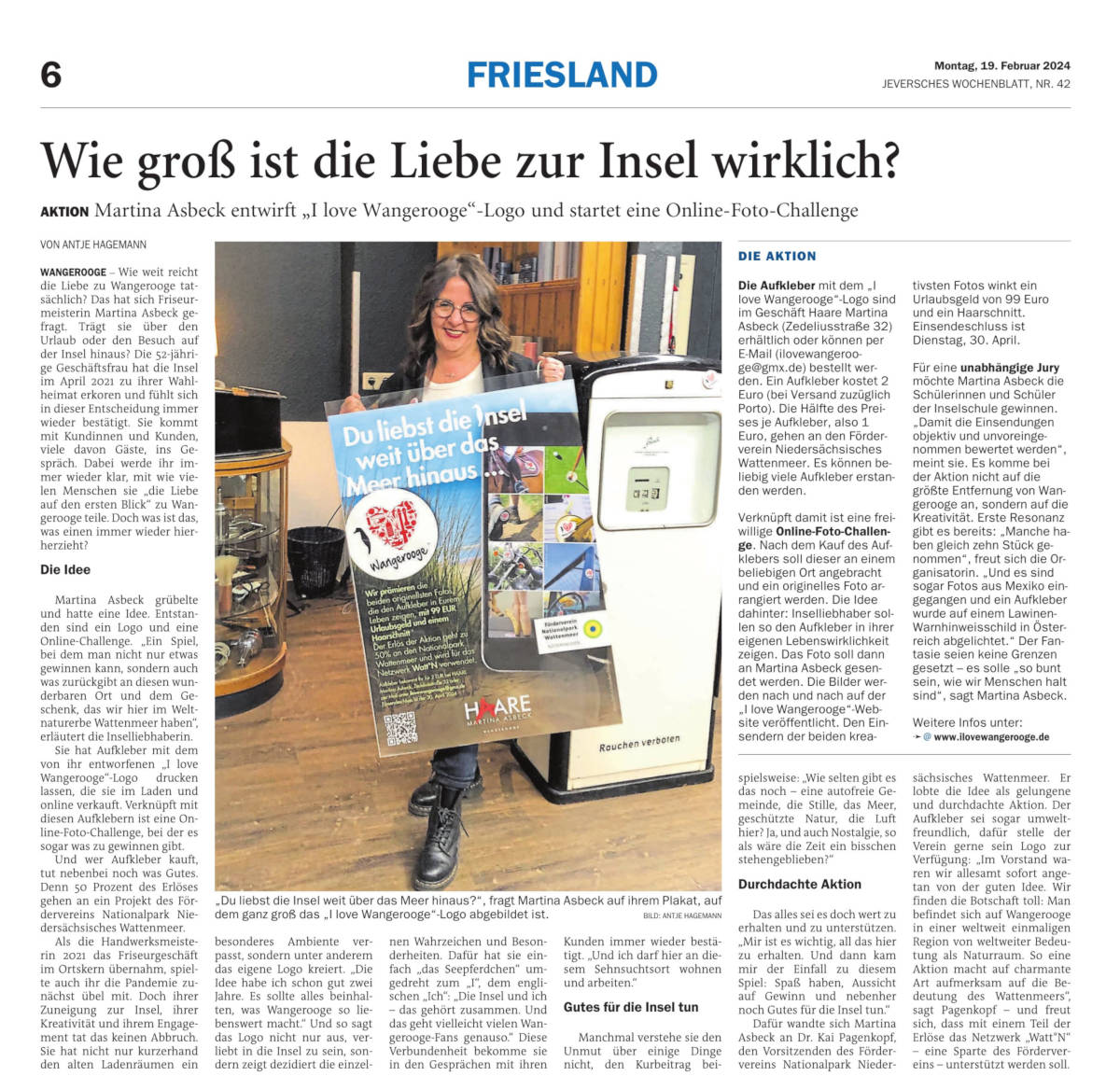 Jeversches Wochenblatt 19.02.2024